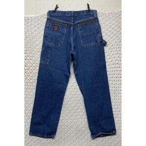 Wrangler Riggs Durashield Jeans Mens Carpenter 32x32 Fits 31x31 Blue Denim Work